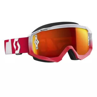 Motorradbrille Scott Hustle MXVI - Oxide Lila-Schwarz-Silber Chrome