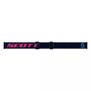 Moto Goggles Scott Hustle MXVI - Angled Blue-Pink-Electric Blue Chrome