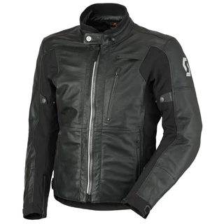 Kožená moto bunda SCOTT Tourance Leather DP - čierna - čierna