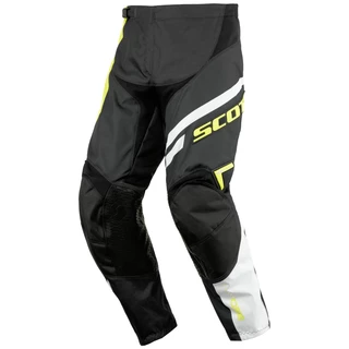Motocross Pants Scott 350 Track - Black-Green - Black-Green