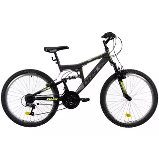 Kinderfahrrad 24" DHS Junior vollgefedertes Fahrrad DHS 2441 24 "- Modell 2022