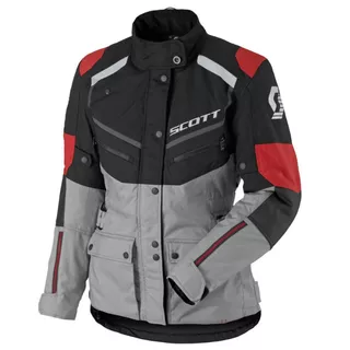 SCOTT W's Turn ADV DP MXVII Damen-Motorradjacke - Black-Light Grey