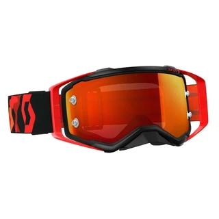 Moto brýle SCOTT Prospect MXVII - black-fluo red-orange chrome