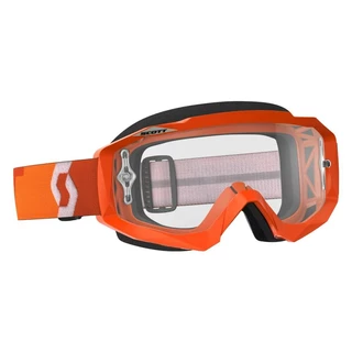 Moto okuliare SCOTT Hustle MXVII Clear - Orange - Orange