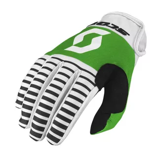 Moto Gloves SCOTT 350 Track MXVII - Black-White - Black-White