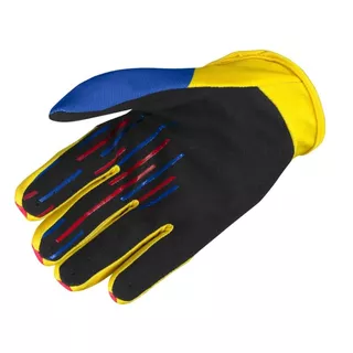 Moto Gloves SCOTT 350 Track MXVII - Yellow-Red