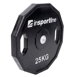 Rubber Coated Weight Plate inSPORTline Ruberton 25kg 30 mm
