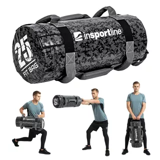 Erősítő zsák fogantyúkkal inSPORTline Fitbag Camu 25 kg