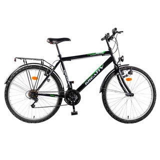 Bicykel DHS Kreativ Lifejoy 2613 - model 2014 - tmavo zelená - čierna