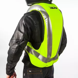 Airbagová moto vesta Helite Turtle HiVis 1, mechanická s trhačkou