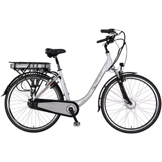 Mestský elektrobicykel Devron Éco Diva 28004 - strieborná - strieborná