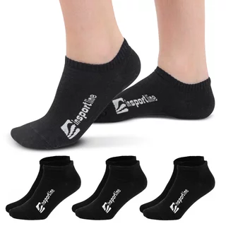 Bambusové kotníkové ponožky inSPORTline Silvatic Ankle AG+ antibakteriální - 3 páry