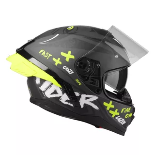 Moto přilba Lazer Rafale SR - $13 Original (Black-Yellow Fluo)