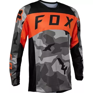 Clothes for Motorcyclists FOX 180 Bnkr Jersey Grey Camo