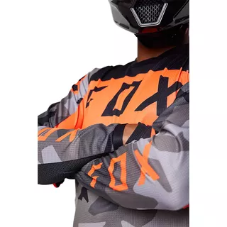 Motokrosový dres FOX 180 Bnkr Jersey Grey Camo - Grey Camo