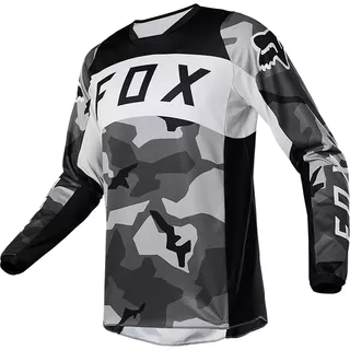 Motocross Jersey FOX 180 Bnkr Jersey Black Camo - Black Camo