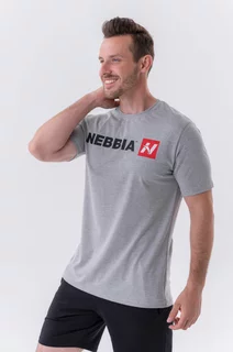 Nebbia Red "N" póló 292 - világos szürke