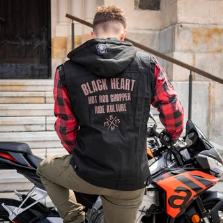 Motorcycle Jacket W-TEC Black Heart Radikaal - Red-Black