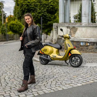 Dámské moto jeansy W-TEC Komehana - černá