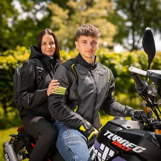 Letní moto bunda W-TEC Pelyes - šedá