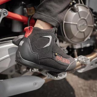 Dámské moto boty W-TEC Dinvara - černo-červená