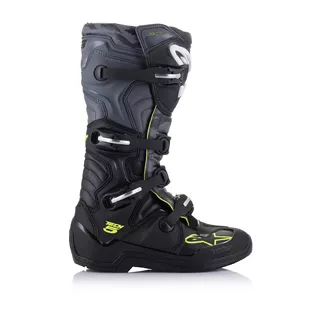 Moto boty Alpinestars Tech 5 černá/šedá/žlutá fluo