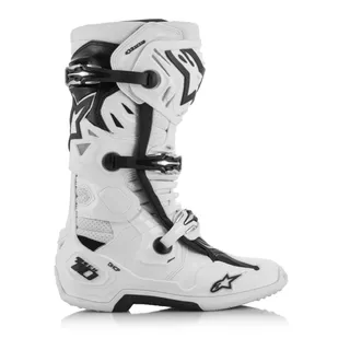 Moto topánky Alpinestars Tech 10 Supervented perforovaná biela