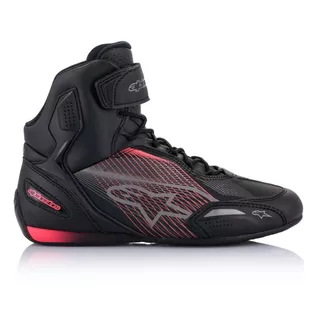 Women’s Motorcycle Shoes Alpinestars Stella FASTER-3 Black/Silver/Pink