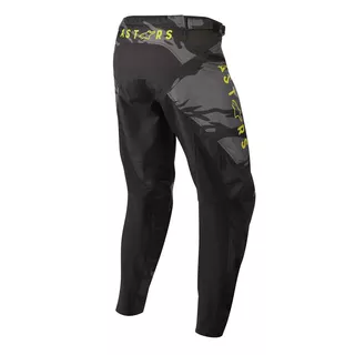 Motokrosové nohavice Alpinestars Racer Tactical čierná/šedá maskáčová/žltá fluo