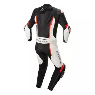 Jednodílná moto kombinéza Alpinestars Missile 2 černá/bílá/červená fluo - černá/bílá/červená fluo