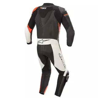 Jednodielna moto kombinéza Alpinestars GP Force Phantom čierna/biela/červená fluo - čierna/biela/červená fluo