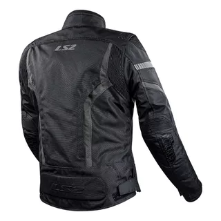 Dámská moto bunda LS2 Gate Black Dark Grey - černá / tmavě šedá