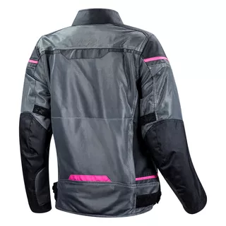 Dámska moto bunda LS2 Riva Black Dark Grey Pink