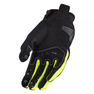 Pánske moto rukavice LS2 Dart 2 Black H-V Yellow - čierna/fluo žltá