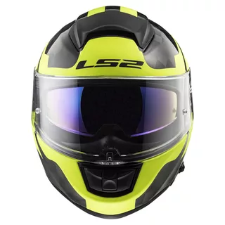 Moto přilba LS2 FF397 Vector C Shine - Carbon Hi Vis Yellow