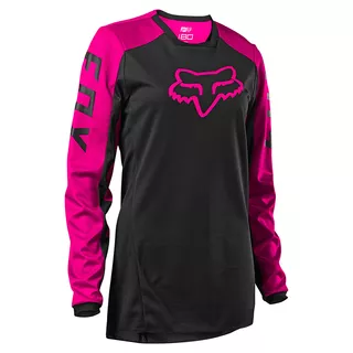 Motocross Jersey FOX 180 Djet Black Pink MX22