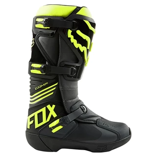 Motokrosové boty FOX Comp Black Yellow MX22 - černá/fluo žlutá