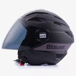 Moto přilba Blauer Brat Black/Grey - černá/šedá