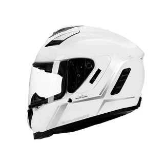 Moto přilba SENA Stryker s integrovaným Mesh headsetem Shine White