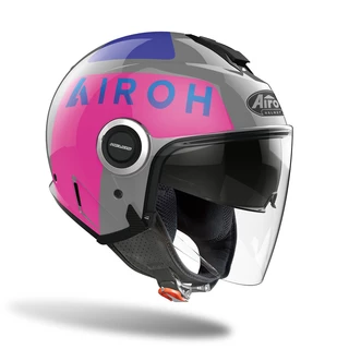 Moto prilba Airoh Helios Up lesklá ružová 2022