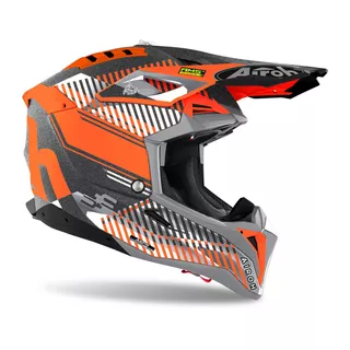 Motorcycle Helmet Airoh Aviator 3.0 Wave Orange/Chrome 2022