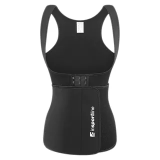 Gorset fitness na ramiączkach stabilizująco wyszczuplający inSPORTline Corbeam - Czarny