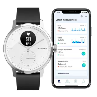 Withings Scanwatch 42mm aktivitásmérő óra fehér