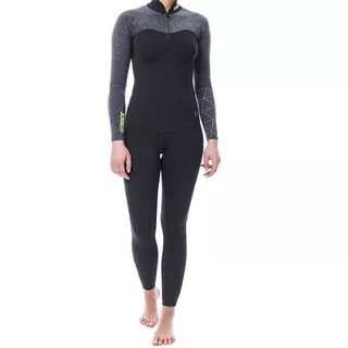 Damskie dwustronne neoprenowe legginsy Jobe Reversible 2w1 - Szaro-zielony