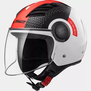 Motoros bolt LS2 AIRFLOW CONDOR WHITE BLACK RED LONG