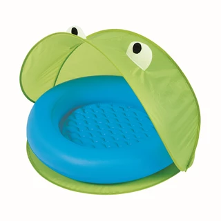 Paddling Pool with Sun Shade Bestway 97 x 97 cm - Green - Green