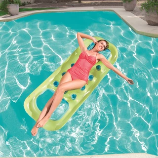 Inflatable Pool Lounger with Water Hole Bestway - Blue