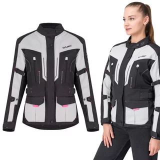 Dámská moto bunda W-TEC Xenia - černo-šedá
