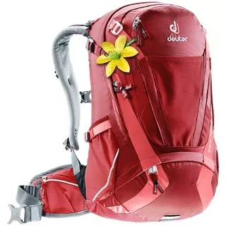 Cyklistický batoh DEUTER Trans Alpine 28 SL - arctic-petrol - cranberry-coral