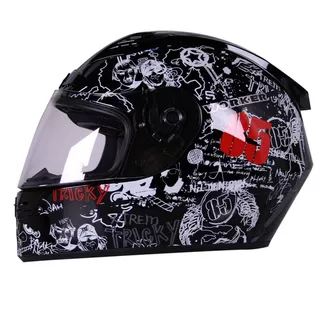 V192 Motorcycle Helmet - Purple - Black